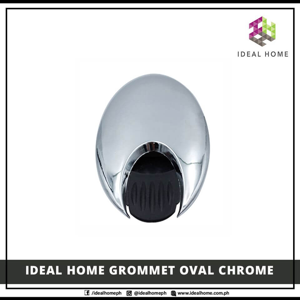 Grommet Oval Chrome