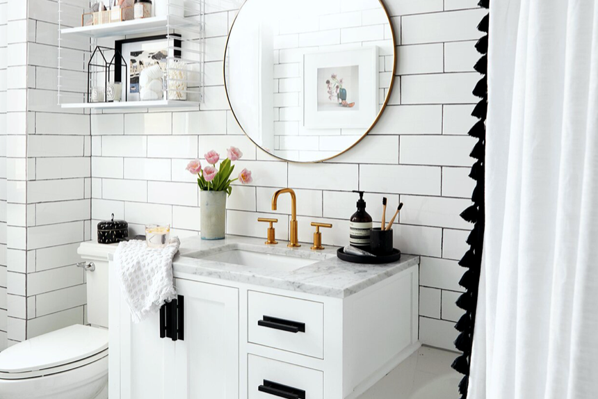 Using Stock Cabinets For Bathroom Vanity