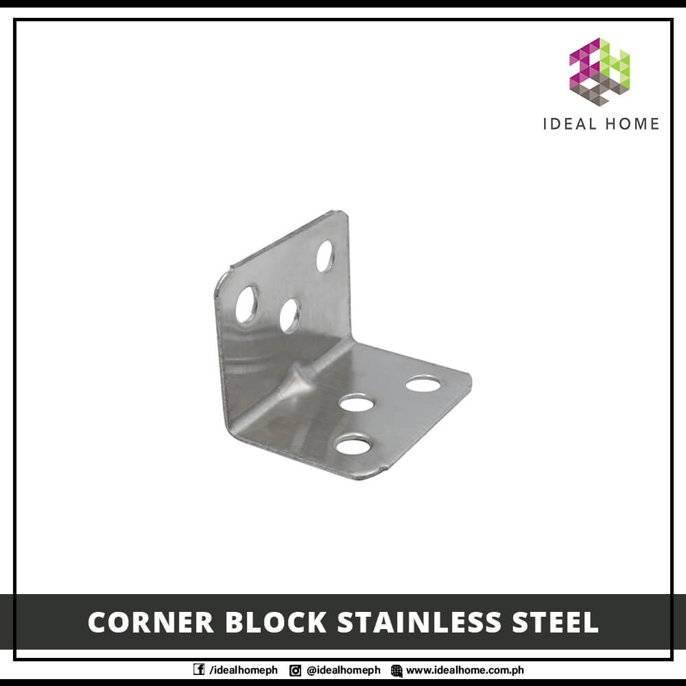 Corner block stainless steel